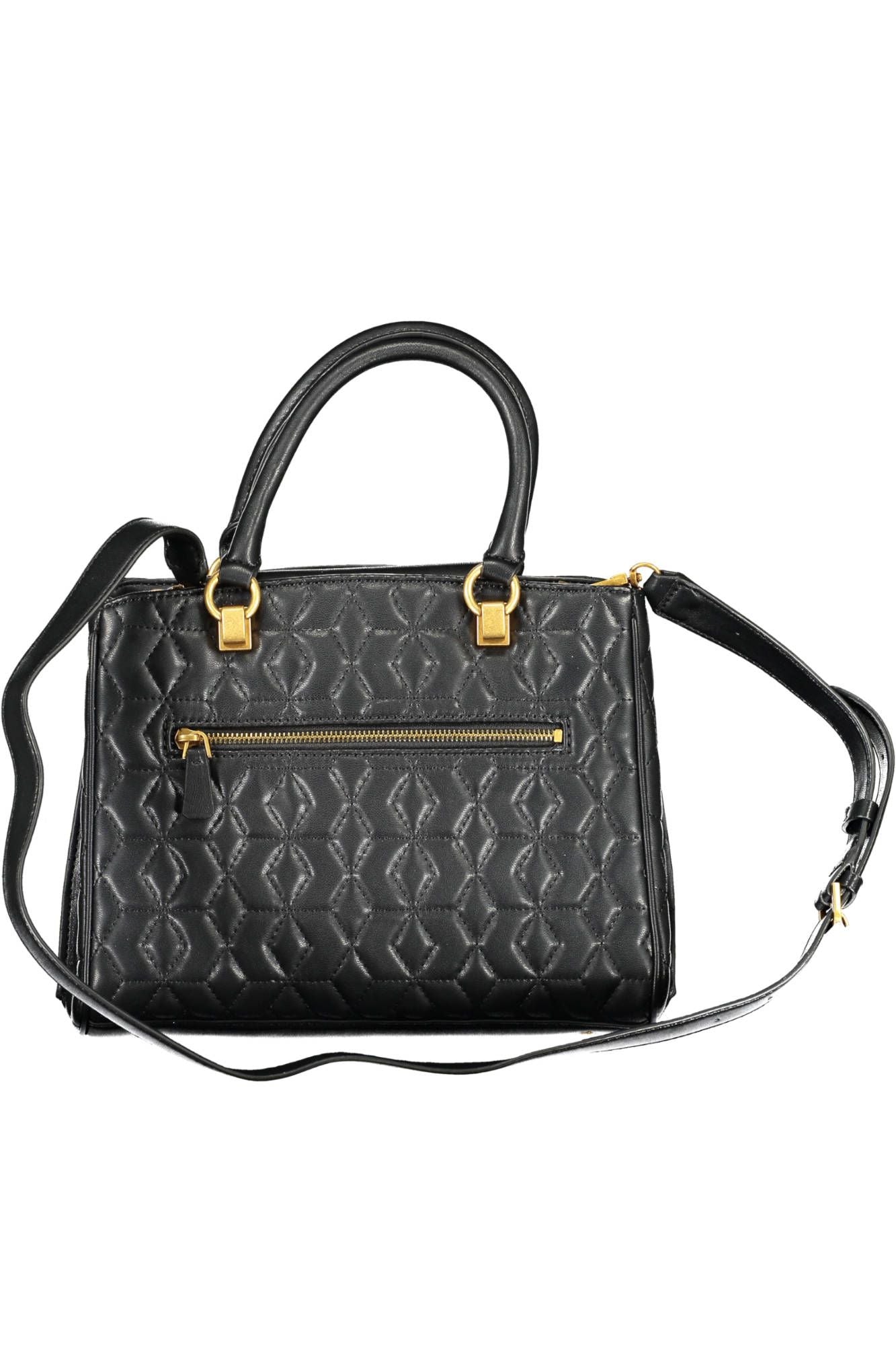 Black Polyurethane Handbag