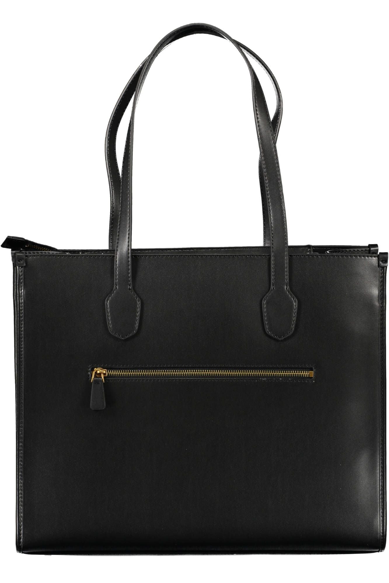 Black Polyurethane Handbag