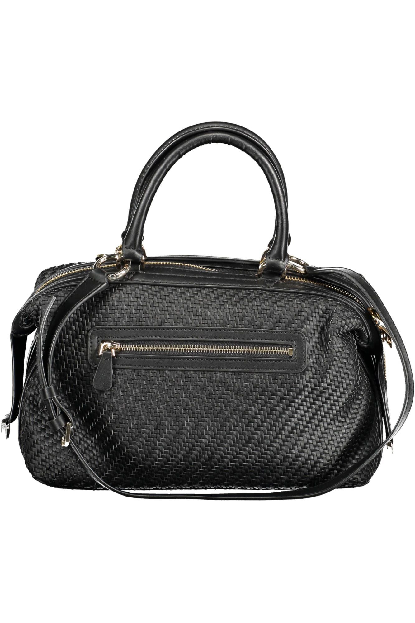 Black Polyurethane Handbag