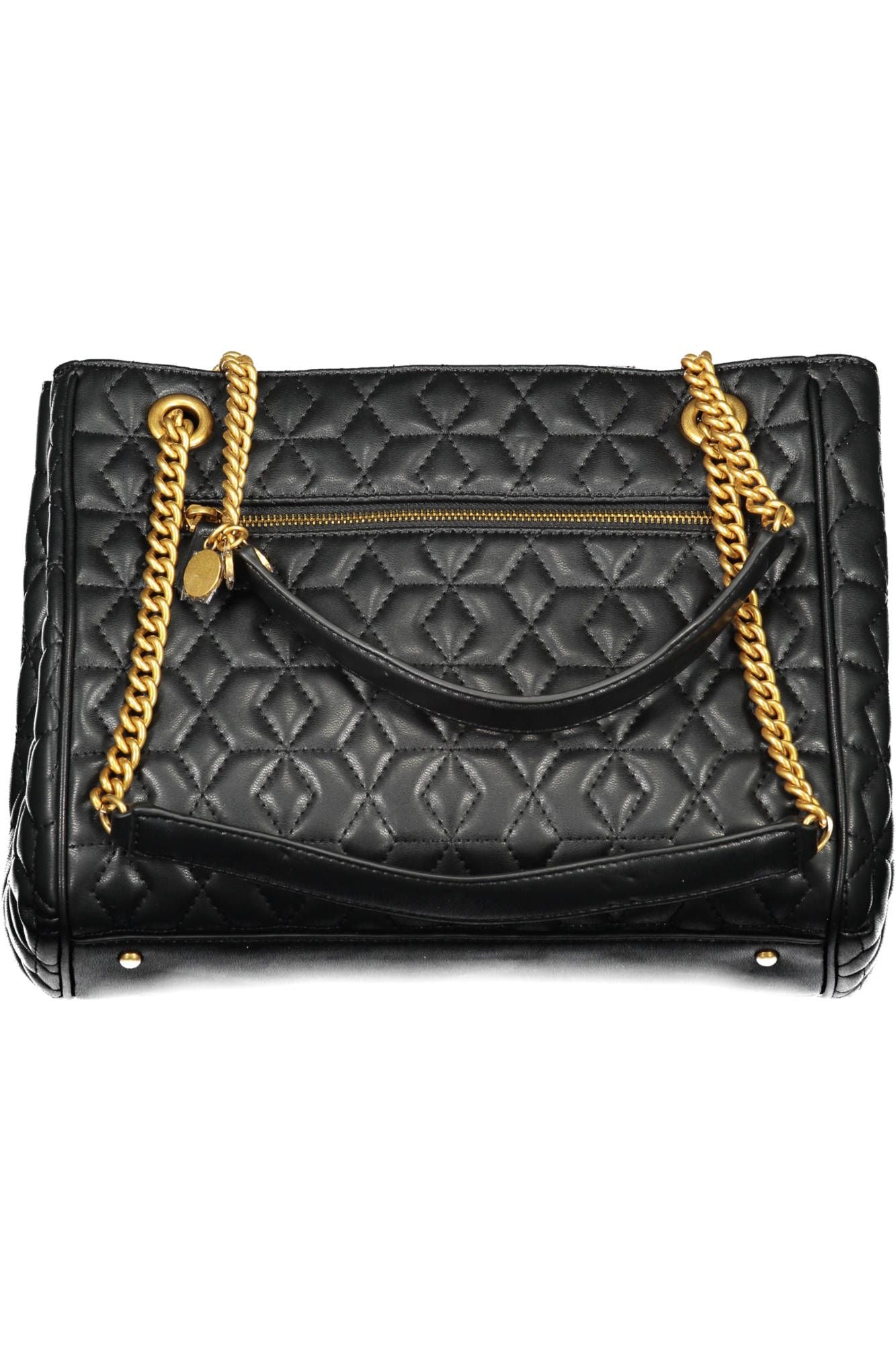 Black Polyurethane Handbag