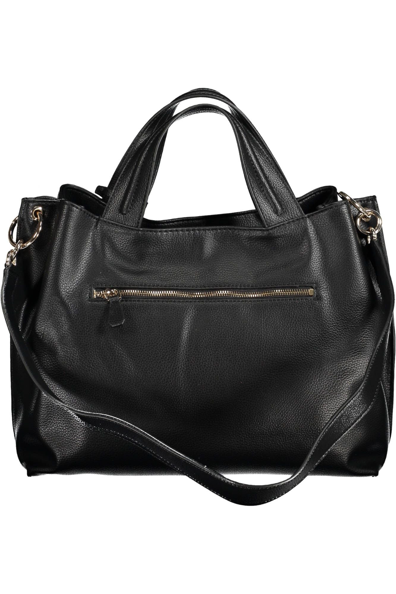 Black Polyurethane Handbag