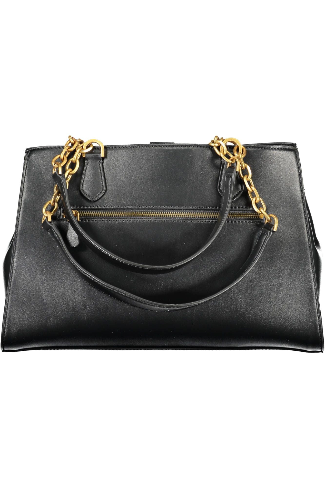 Black Polyurethane Handbag