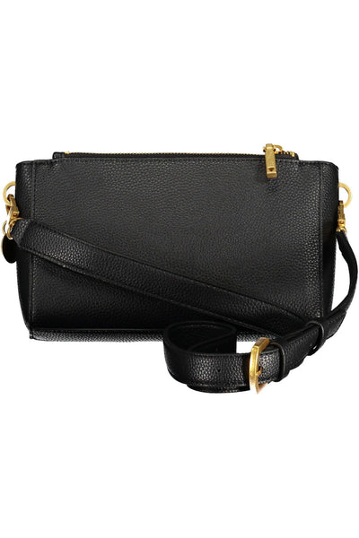 Black Polyurethane Handbag