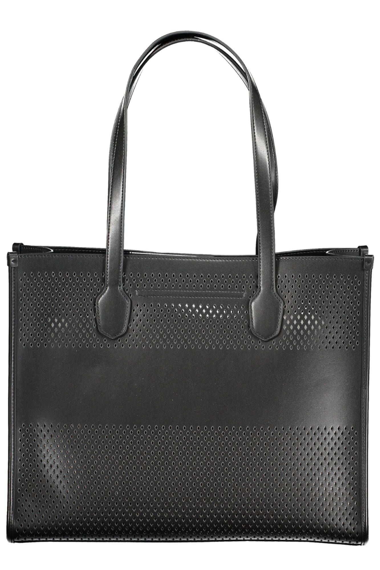 Black Polyurethane Handbag