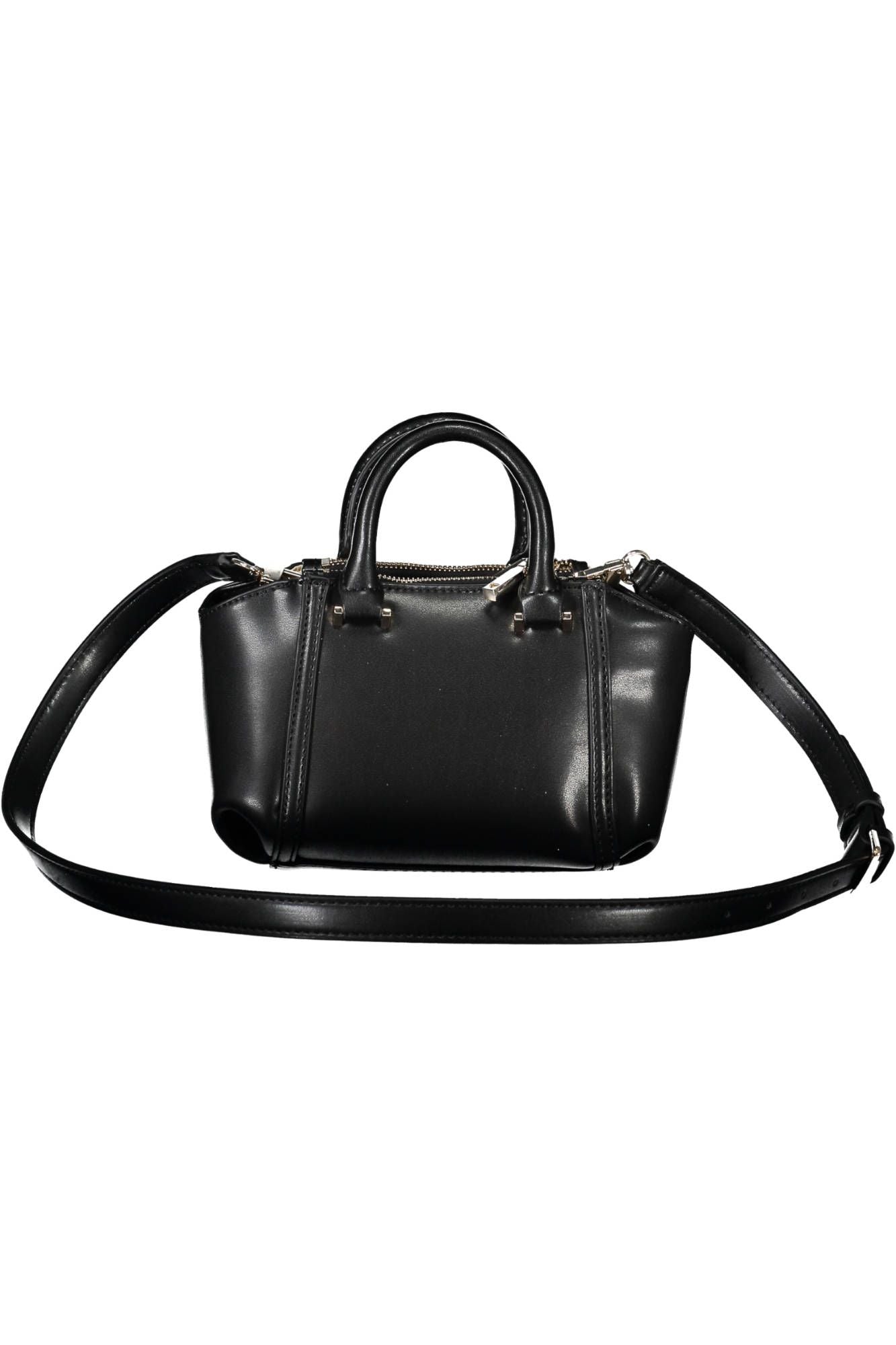 Black Polyurethane Handbag