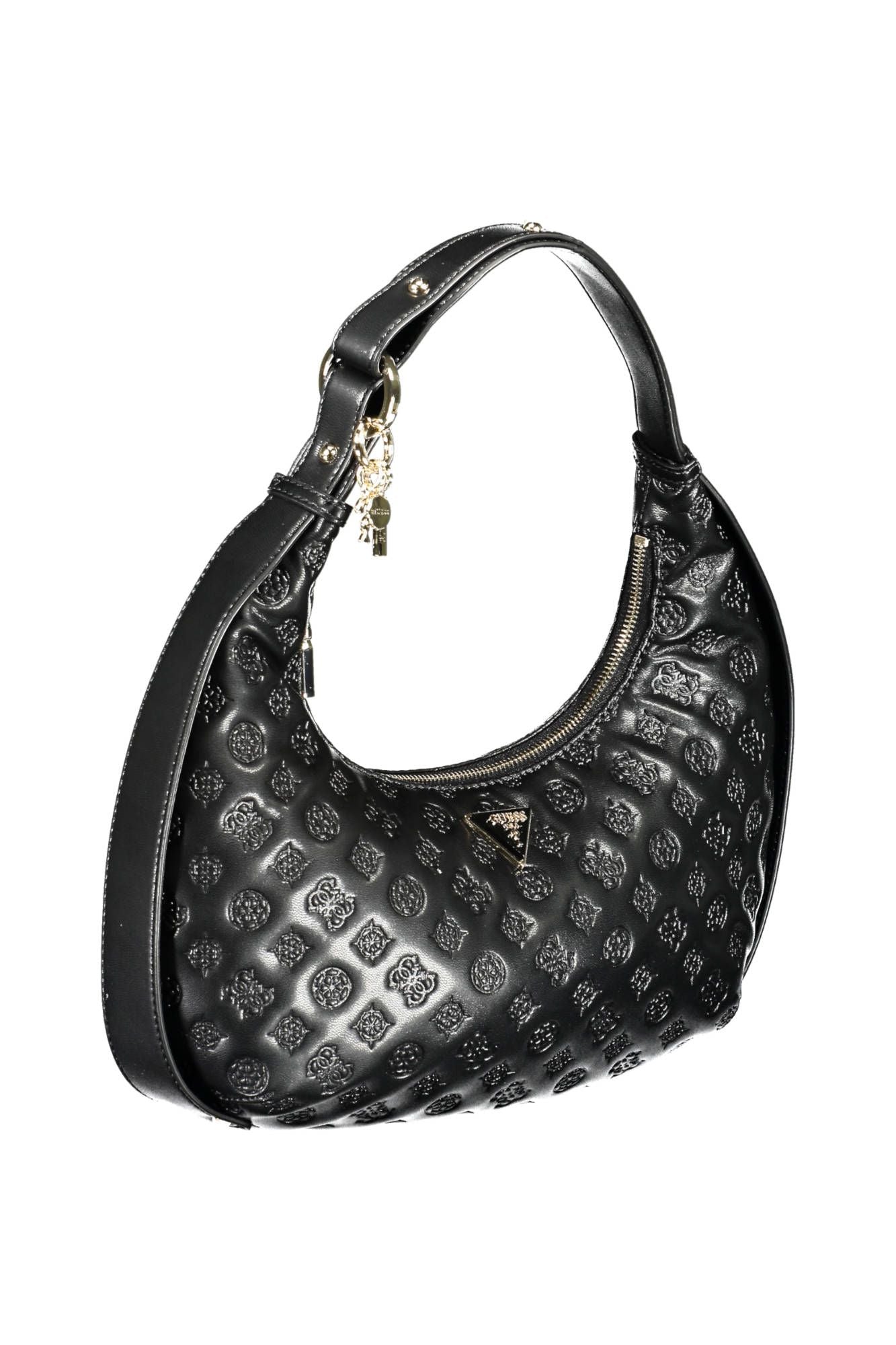 Black Polyurethane Handbag