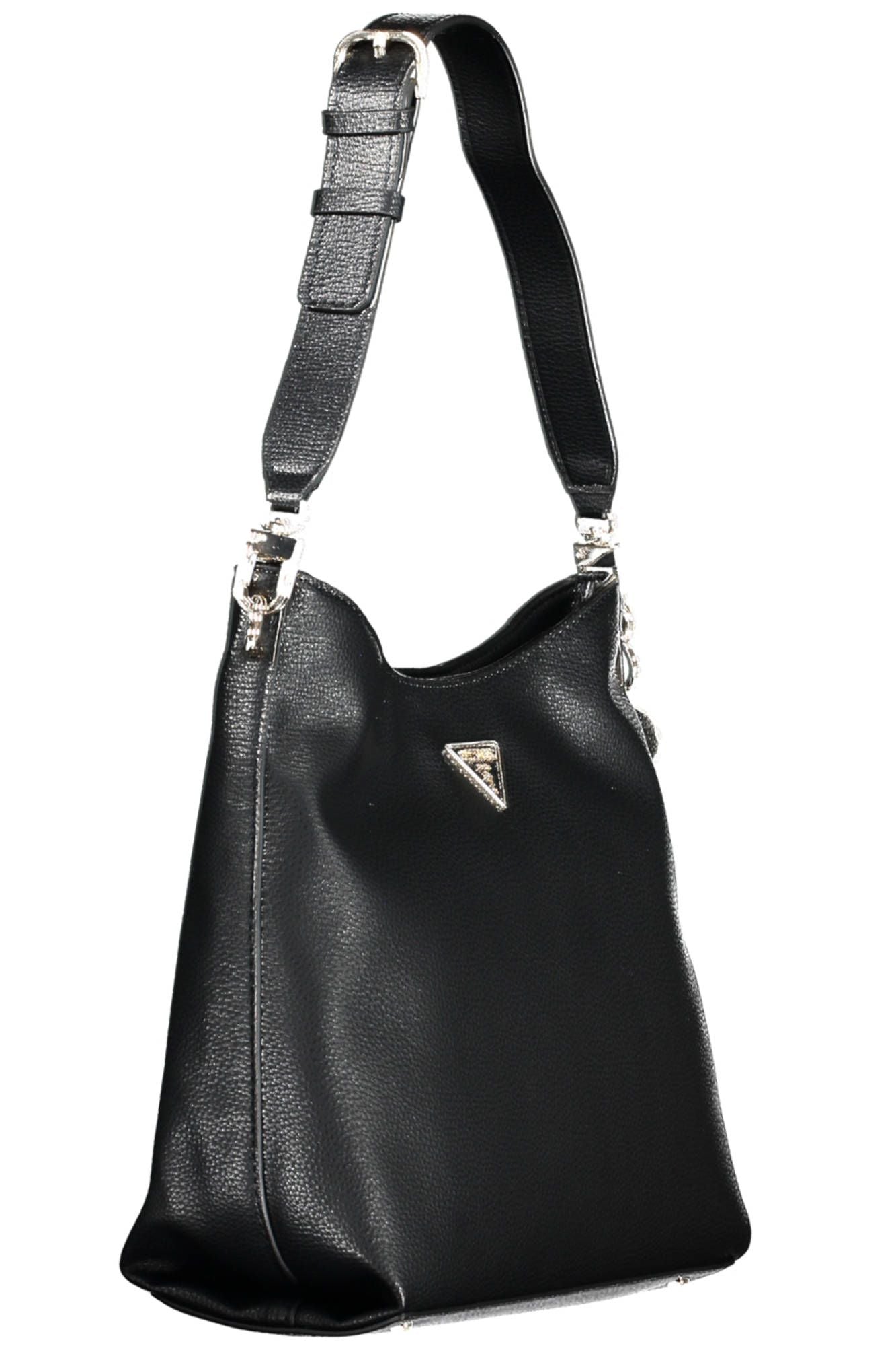 Black Polyurethane Handbag