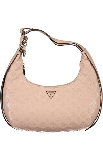 Pink Polyurethane Handbag