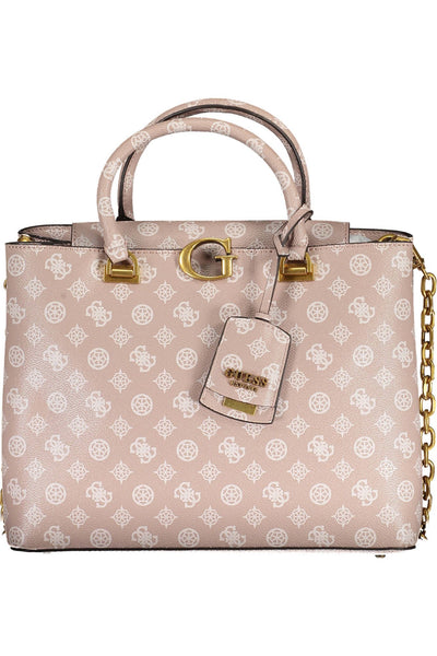 Pink Polyurethane Handbag