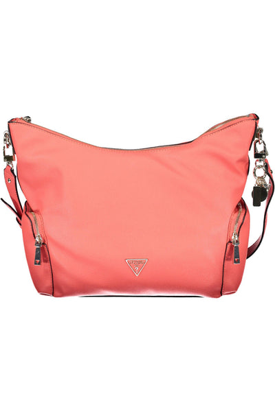 Pink Polyurethane Handbag