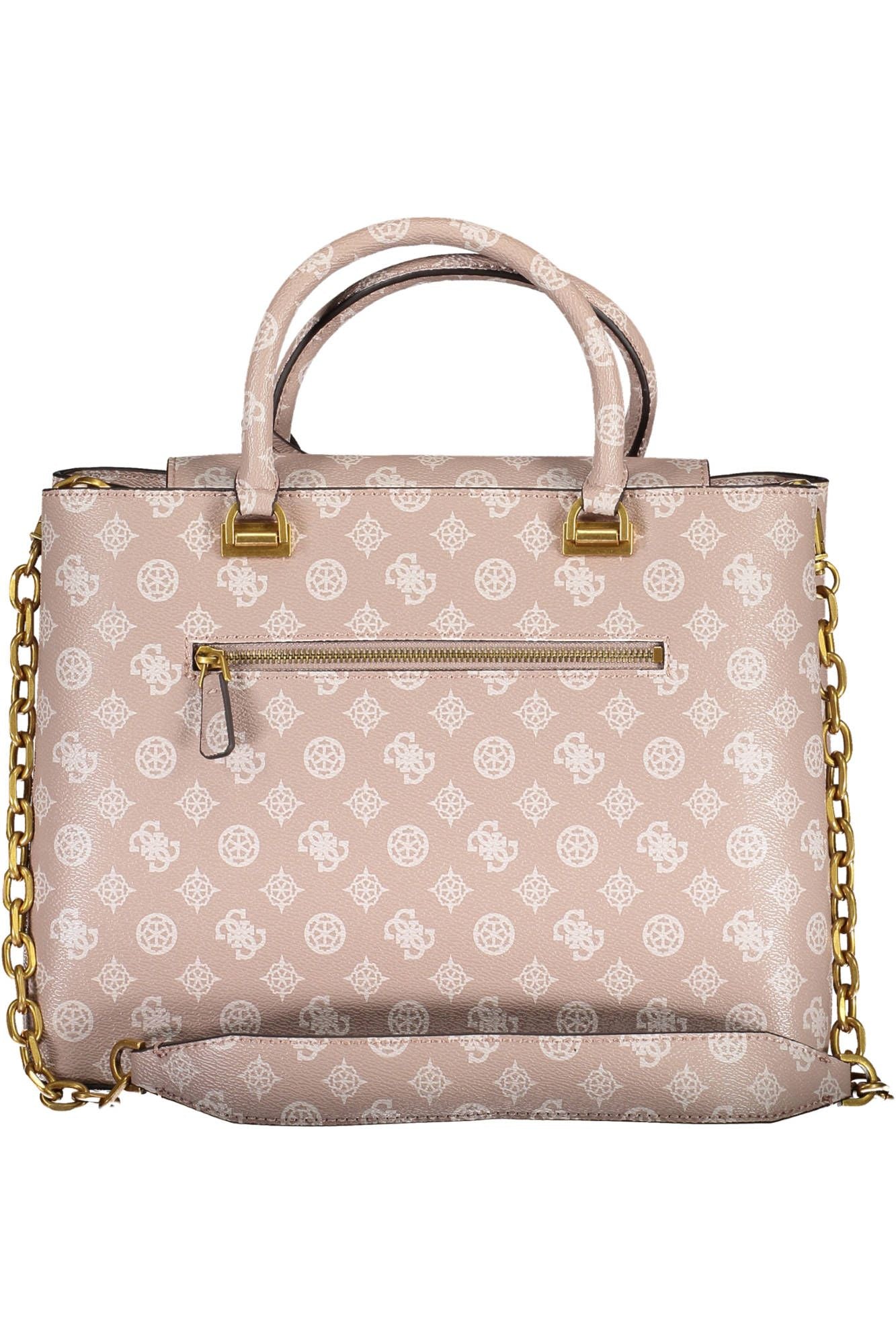 Pink Polyurethane Handbag