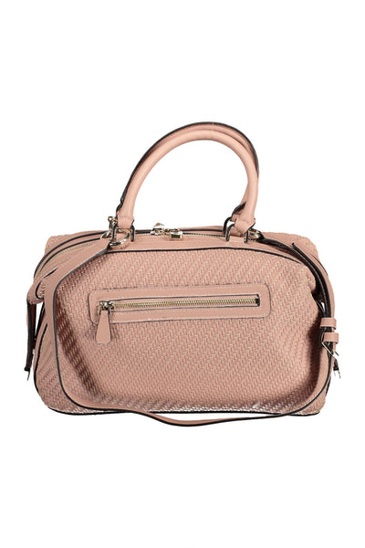 Pink Polyurethane Handbag