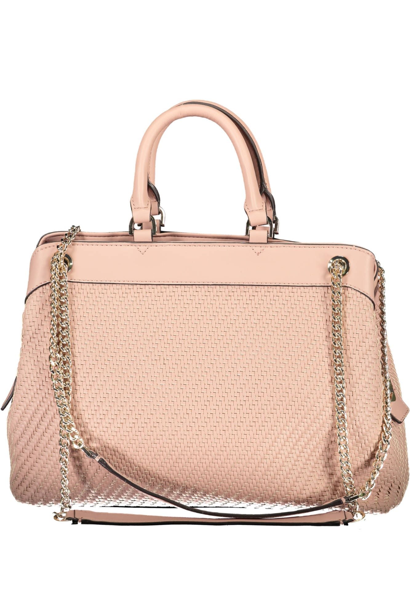 Pink Polyurethane Handbag