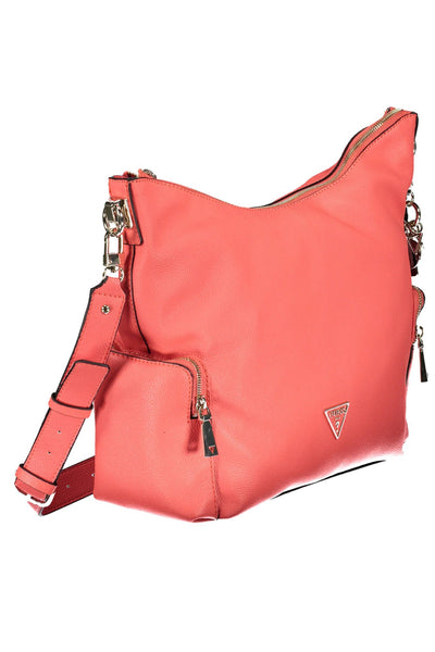 Pink Polyurethane Handbag