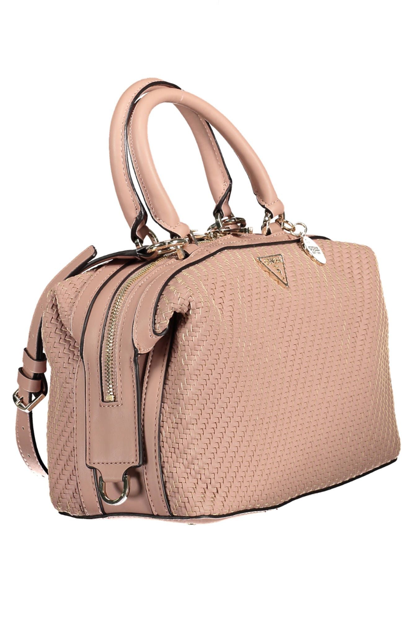 Pink Polyurethane Handbag