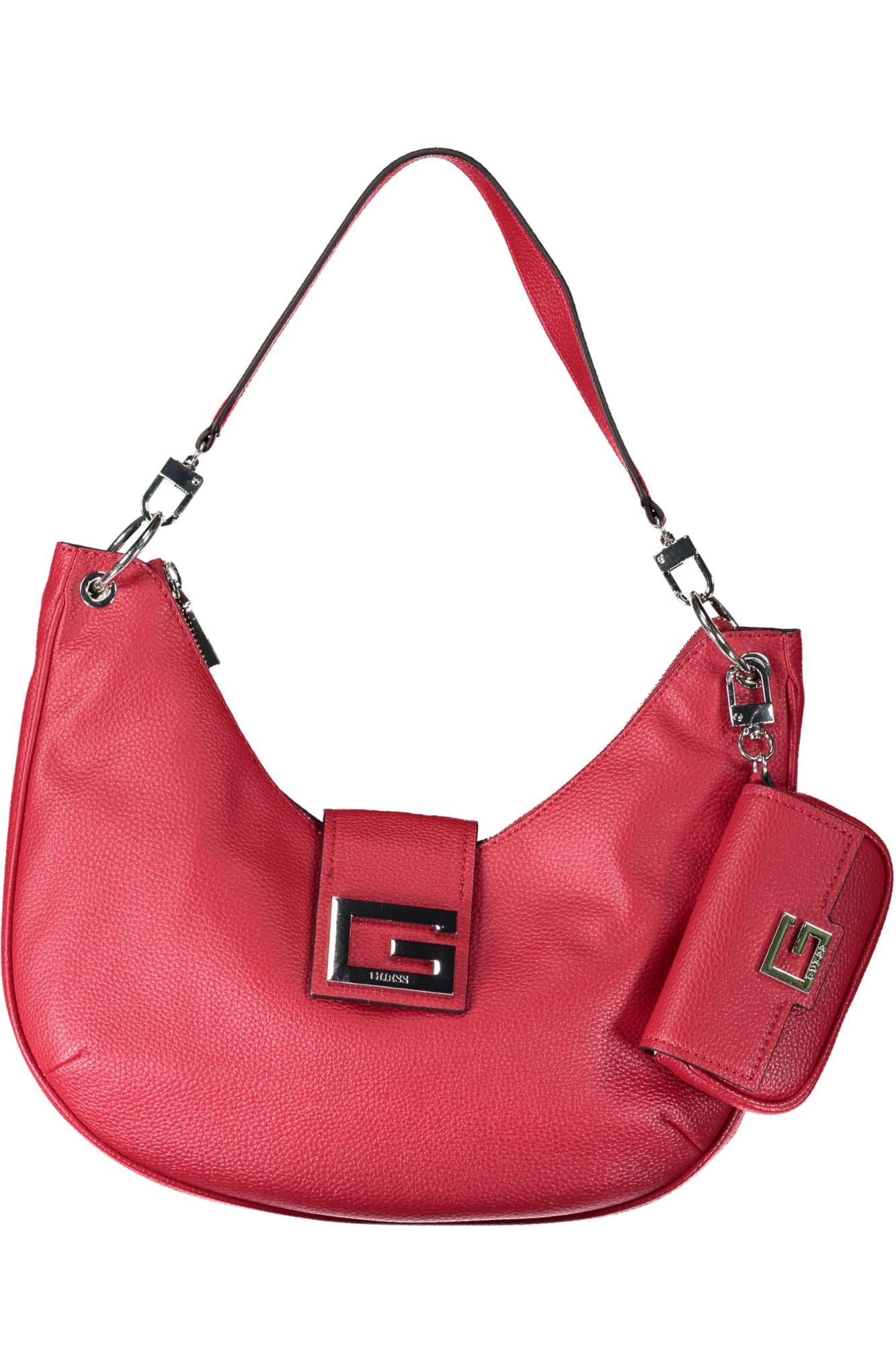 Red Polyurethane Handbag