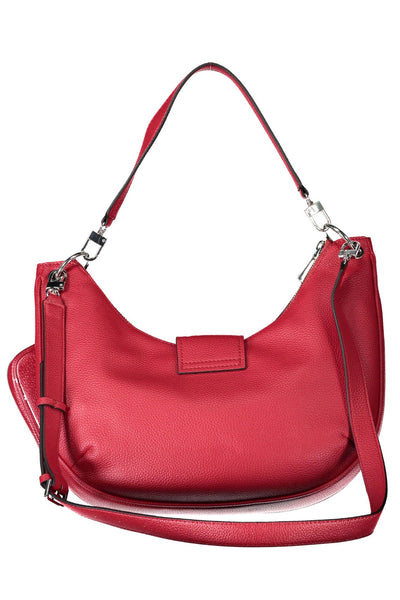 Red Polyurethane Handbag