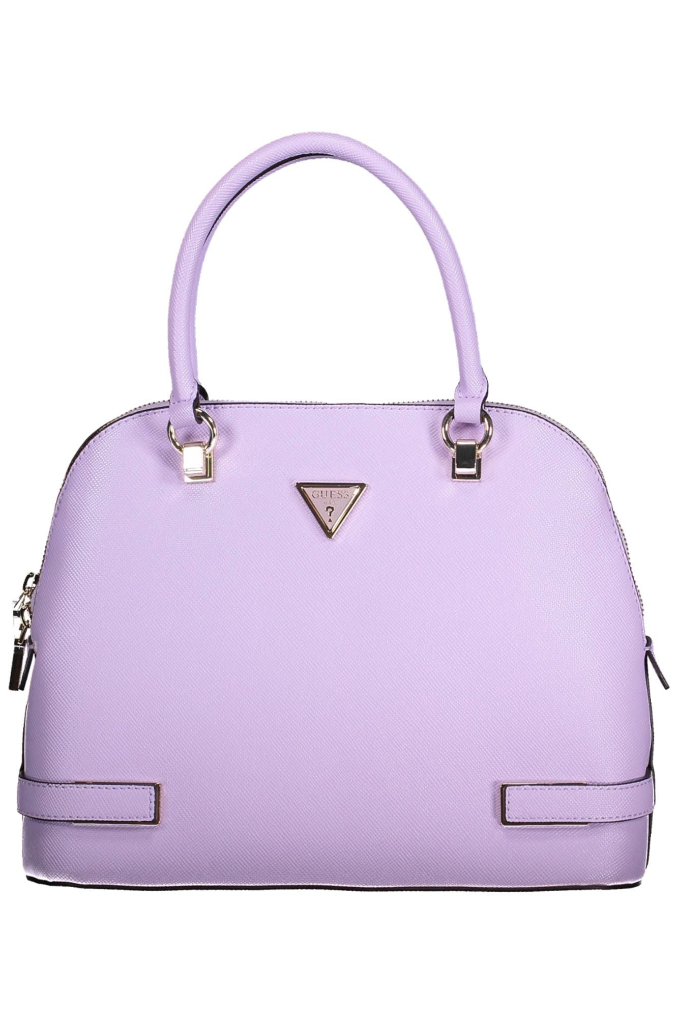 Purple Polyurethane Handbag