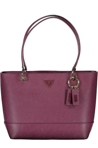 Purple Polyurethane Handbag