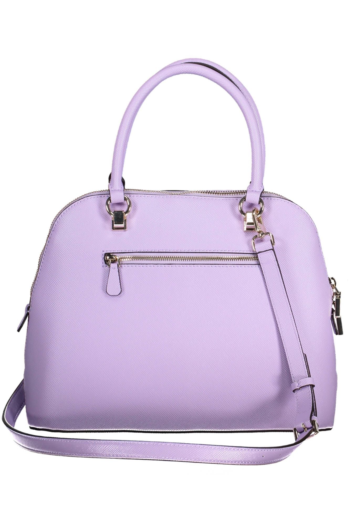 Purple Polyurethane Handbag