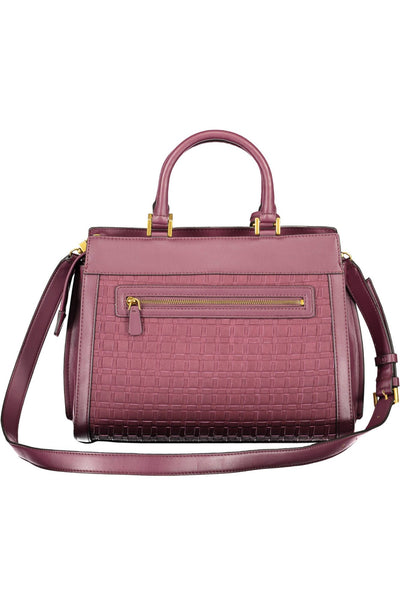 Purple Polyurethane Handbag