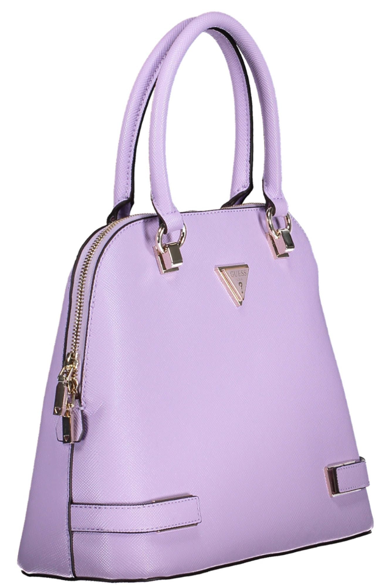 Purple Polyurethane Handbag