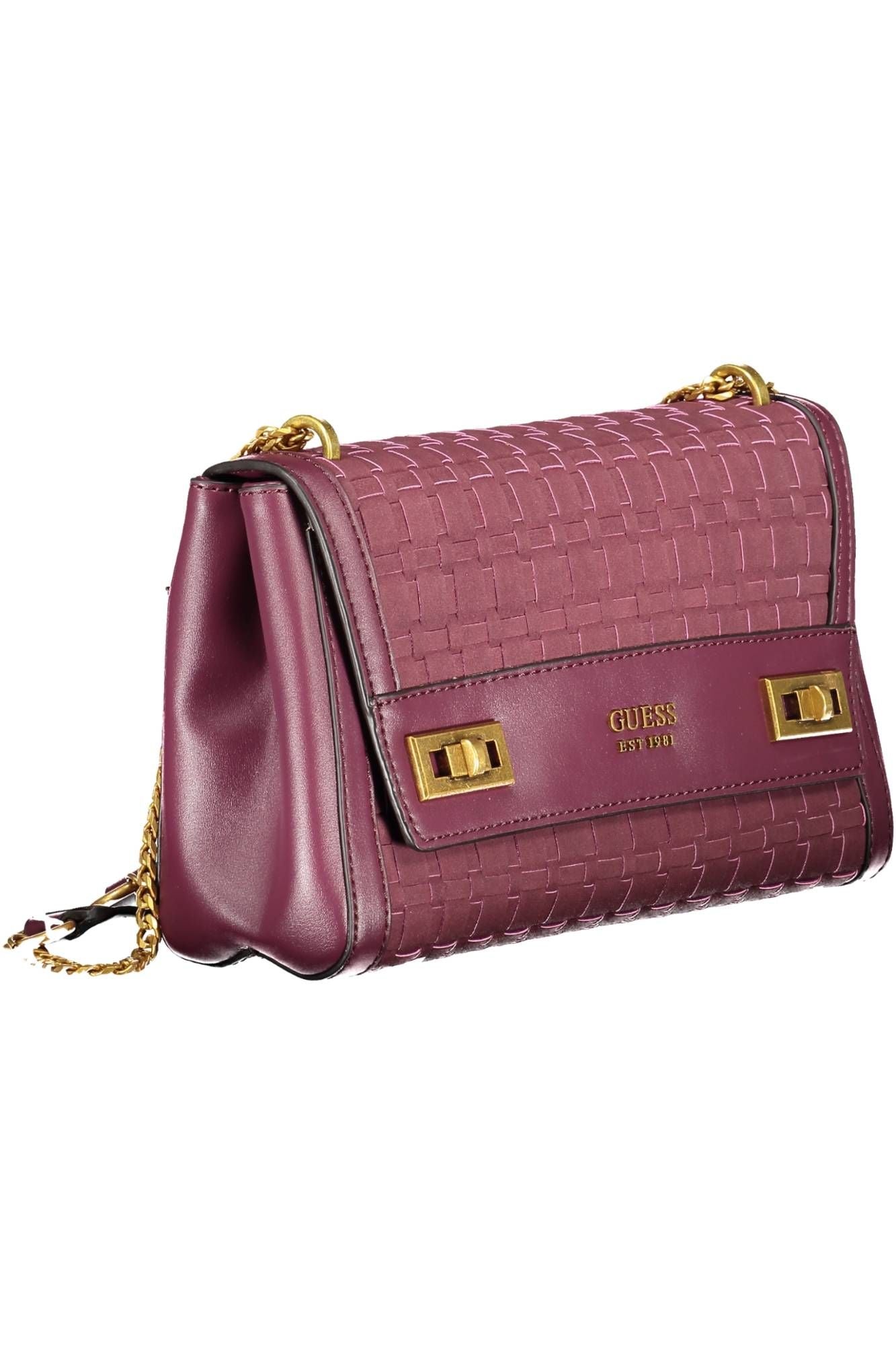 Purple Polyurethane Handbag