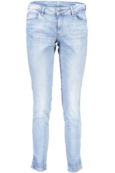 Light Blue Cotton Jeans & Pant