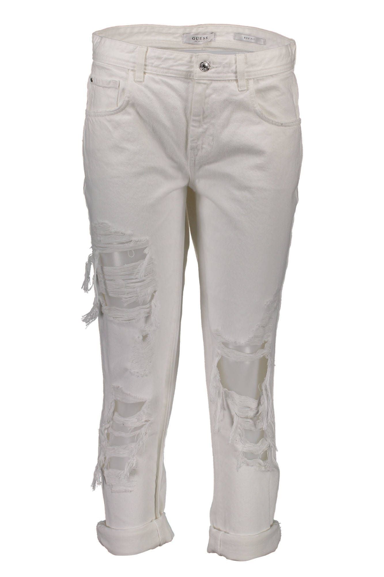 White Cotton Jeans & Pant