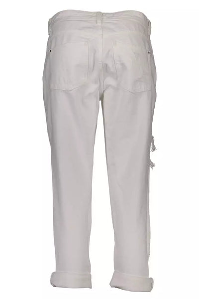 White Cotton Jeans & Pant