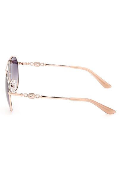 Pink Metal Sunglasses