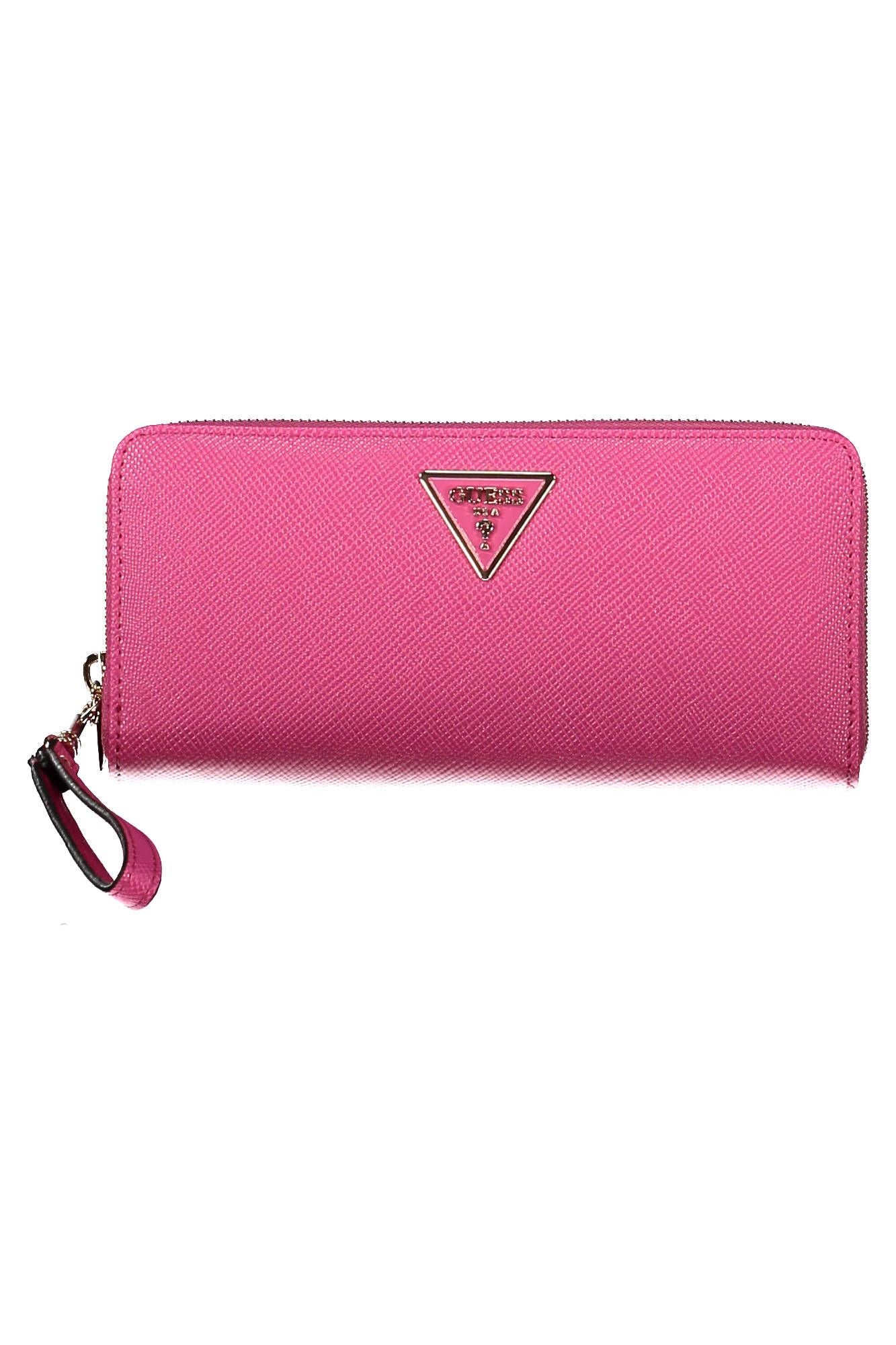 Pink Polyurethane Wallet