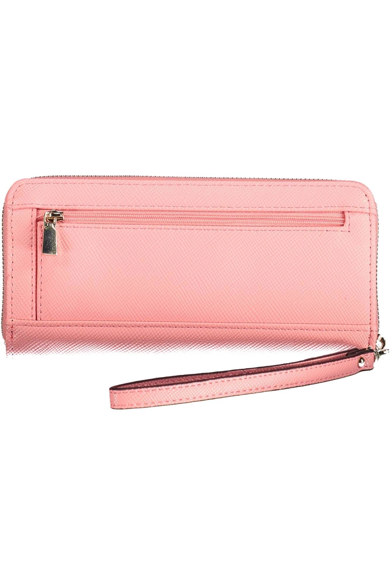 Pink Polyurethane Wallet