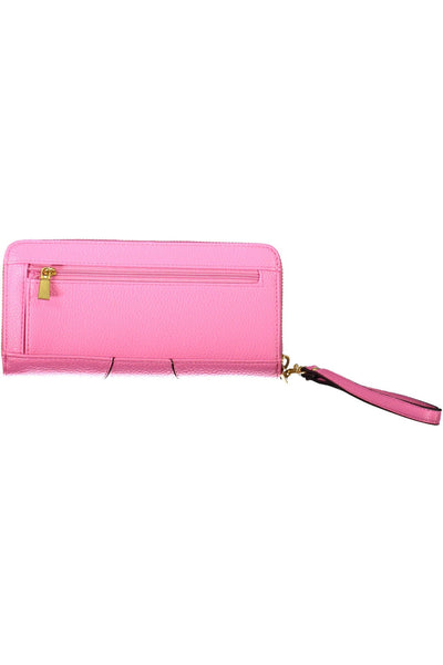 Pink Polyurethane Wallet