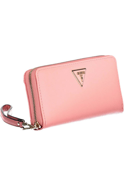 Pink Polyurethane Wallet