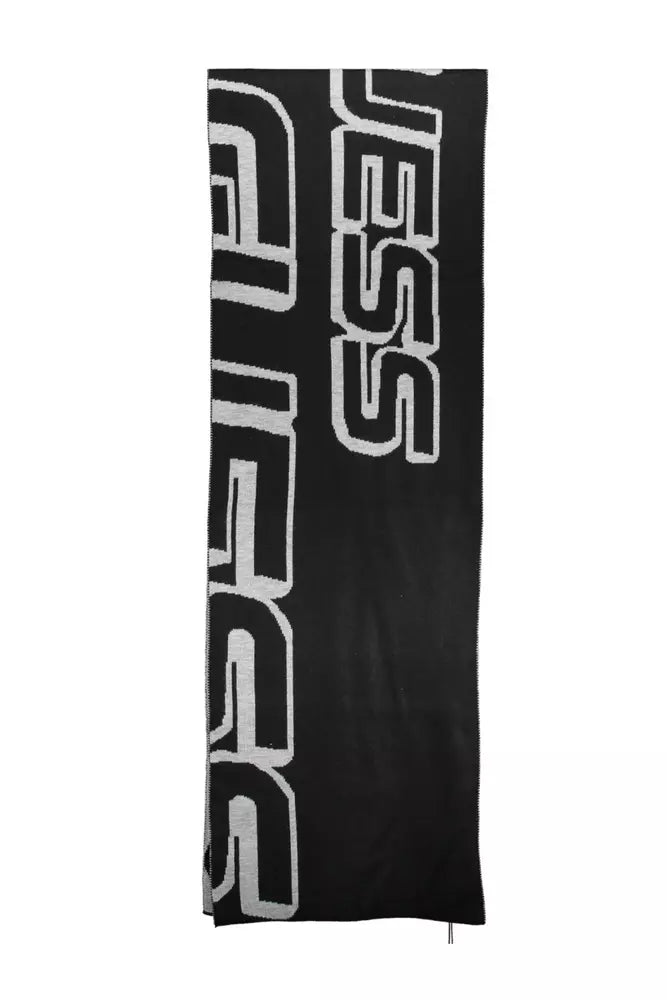 Black Polyester Scarf