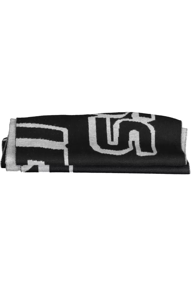 Black Polyester Scarf