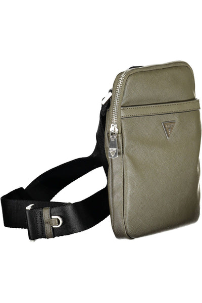 Green Polyamide Shoulder Bag