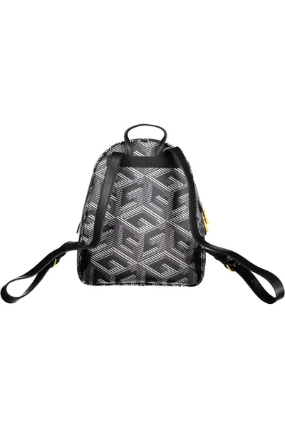 Black Polyurethane Backpack