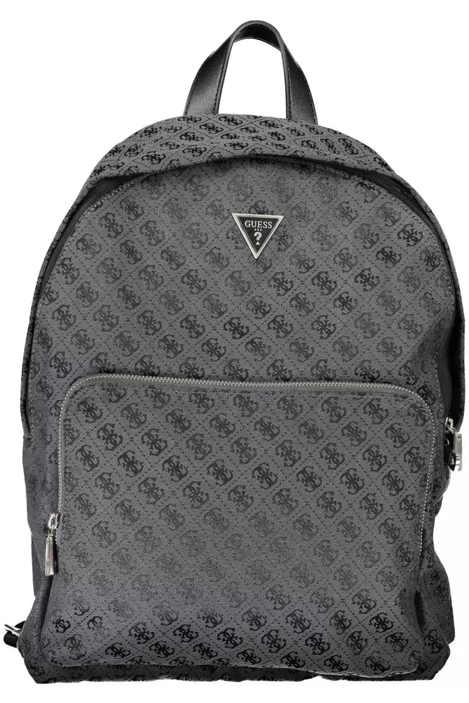 Black Polyester Backpack