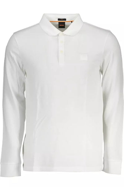 White Cotton Polo Shirt