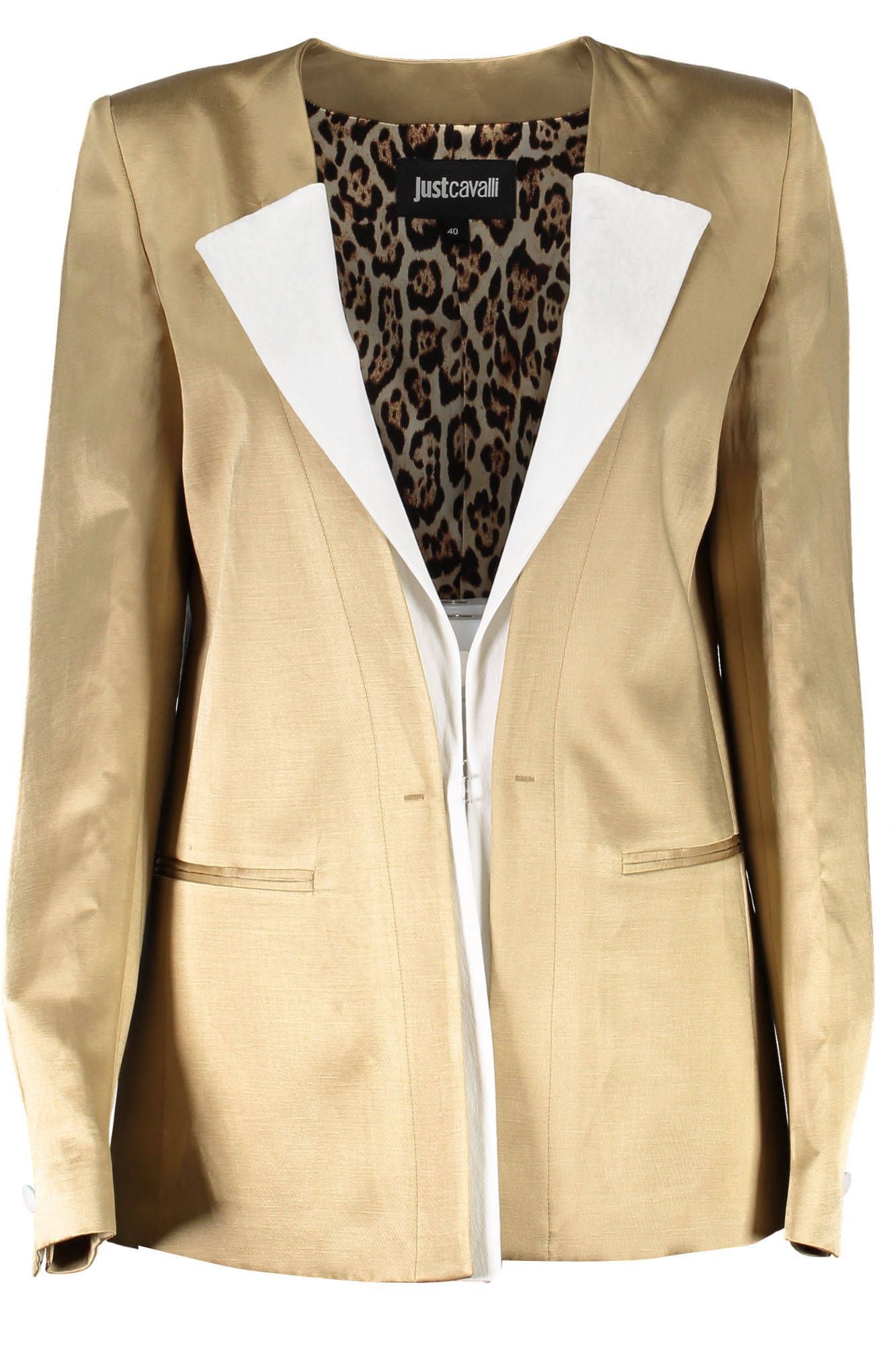 Gold Linen Jackets & Coat