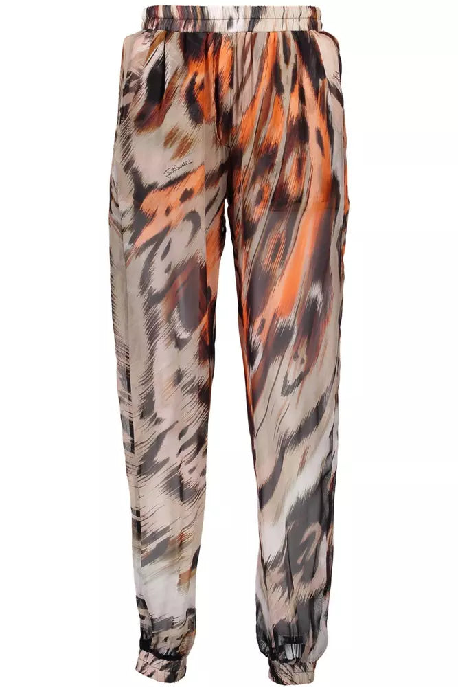 Orange Viscose Jeans & Pant