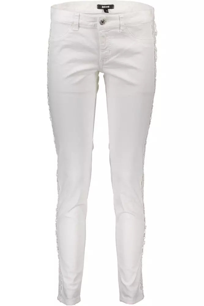 White Cotton Jeans & Pant