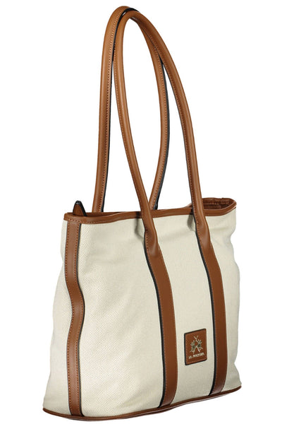 Beige Cotton Handbag