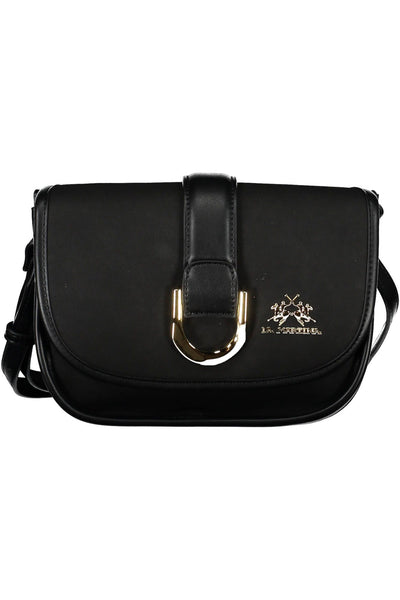 Black Polyurethane Handbag