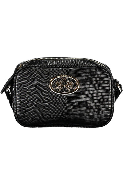 Black Polyurethane Handbag