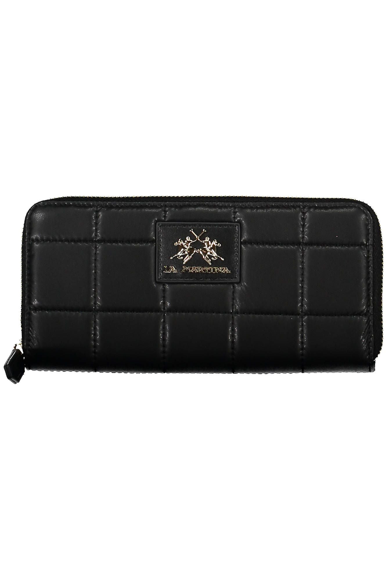 Black Polyurethane Handbag