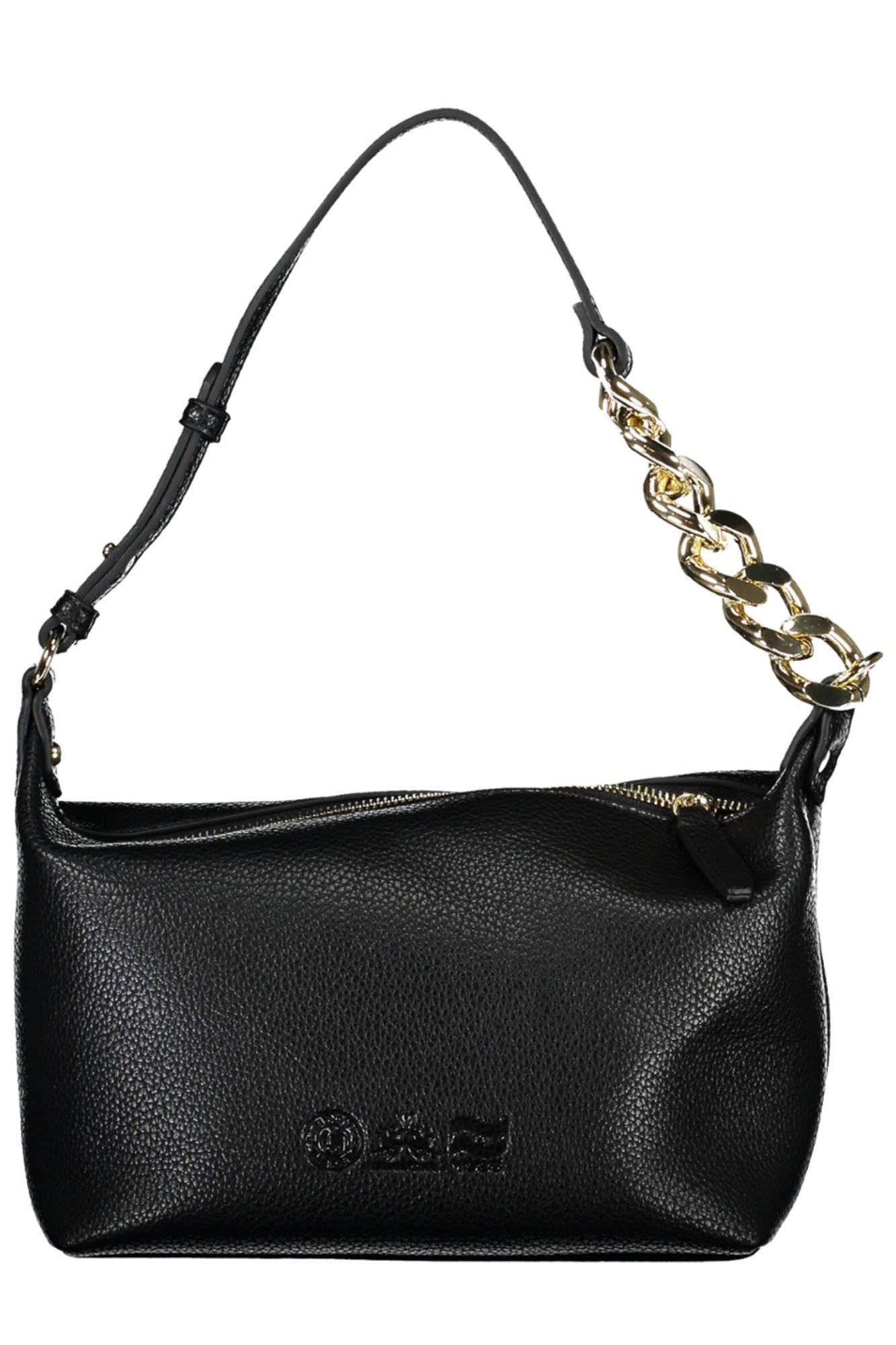 Black Polyurethane Handbag