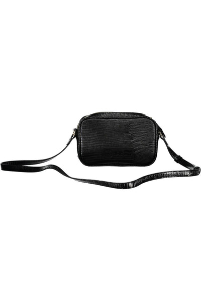 Black Polyurethane Handbag